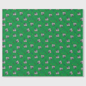 Papier Cadeau Noël Cesky Terriers (Plat)
