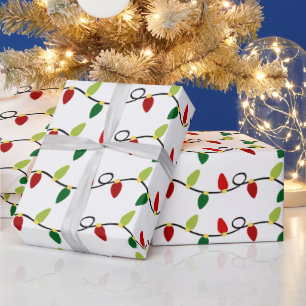 Papier Cadeau Noël Chaîne Lights