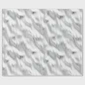 Papier Cadeau Noël Chic Glam Argent (Plat)