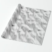 Papier Cadeau Noël Chic Glam Argent (Déroulé)