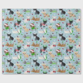 Papier Cadeau Noël Chihuahua Tous les manteaux (Plat)