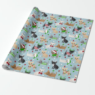 Papier Cadeau Noël Chihuahua Tous les manteaux