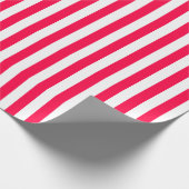 Papier Cadeau Noël Classique Modèle Rouge Blanc Nostalgique (Coin)