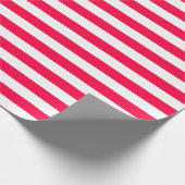 Papier Cadeau Noël Classique Rouge Blancs Modèle (Coin)