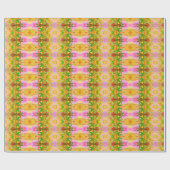 Papier Cadeau Noël coloré étrange motif (Plat)