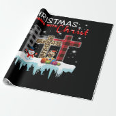 Papier Cadeau Noël commence avec le Christ (Déroulé)