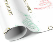 Papier Cadeau Noël contemporain (Coin rond)