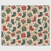 Papier Cadeau Noël cosy (Plat)