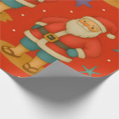 Papier Cadeau Noël côtier de père Noël (Coin)
