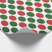 Papier Cadeau Noel Couleurs Polka Dot (Coin)