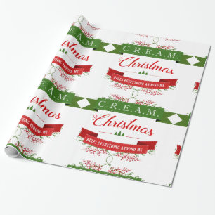 Papier Cadeau Noël CRÈME ordonne tout autour de moi !