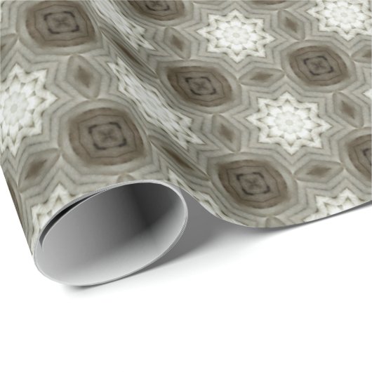 Papier Cadeau Noël Crosshatch victorien : Design textile (Coin rond)