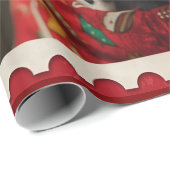 Papier Cadeau Noël dalmate (Coin rond)