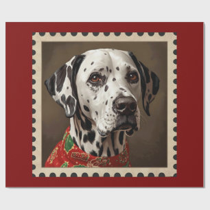 Papier Cadeau Noël dalmate