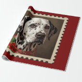 Papier Cadeau Noël dalmate (Déroulé)