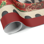 Papier Cadeau Noël dalmate (Coin rond)