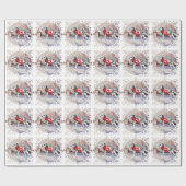 Papier Cadeau Noël dalmate (Plat)