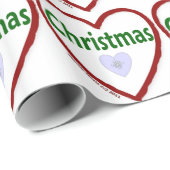 Papier Cadeau Noël d'amour (Coin rond)