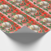 Papier Cadeau Noël de baseball (Coin)