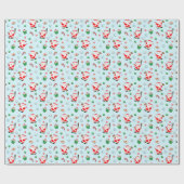 Papier Cadeau Noël de baseball (Plat)