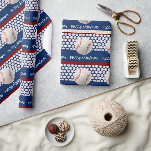 Papier Cadeau Noël de baseball (Artisanat)