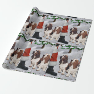 Papier Cadeau Noël de Basset Hound