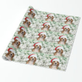 Papier Cadeau Noël de beagle (Déroulé)