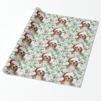 Papier Cadeau Noël de beagle