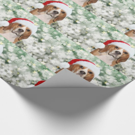 Papier Cadeau Noël de beagle (Coin)