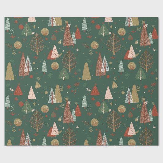 Papier Cadeau Noël de Boho (Plat)