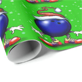 Papier Cadeau Noël de bowling (Coin rond)