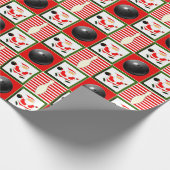 Papier Cadeau Noël de bowling (Coin)