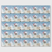 Papier Cadeau Noël de chat siamois (Plat)