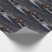 Papier Cadeau Noël de chauffeur de camion (Coin)