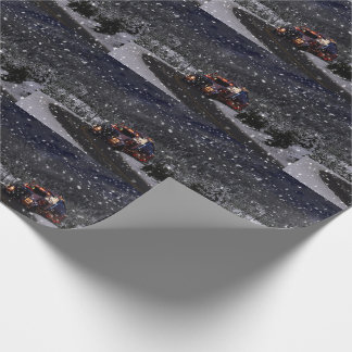 Papier Cadeau Noël de chauffeur de camion