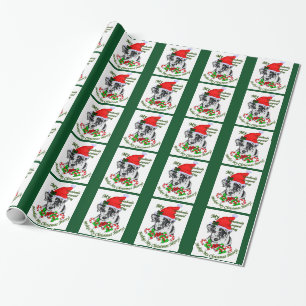 Papier Cadeau Noël de chien de léopard de Catahoula