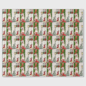 Papier Cadeau Noël de Chien Shiba Inu (Plat)