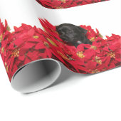 Papier Cadeau Noël de chiot de chiwawa (Coin rond)