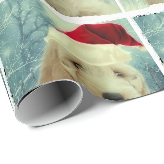 Papier Cadeau Noël de Cockapoo (Coin rond)