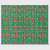 Papier Cadeau Noël de Cocker Spaniel Dog (Plat)
