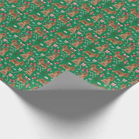 Papier Cadeau Noël de Cocker Spaniel Dog (Coin)