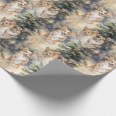 Papier Cadeau Noël de Corgi (Coin)