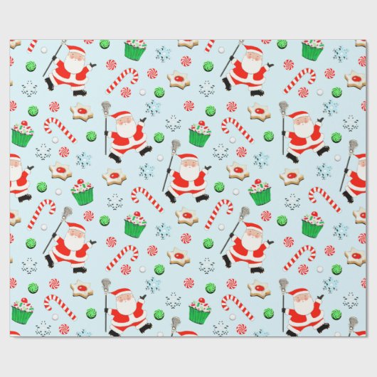 Papier Cadeau Noël de crosse créative (Plat)