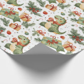 Papier Cadeau Noël de Dinosaur (Coin)