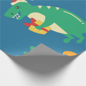 Papier Cadeau Noël de Dinosaur (Coin)