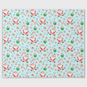 Papier Cadeau Noël de football (Plat)