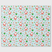 Papier Cadeau Noël de golf (Plat)