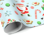 Papier Cadeau Noël de golf (Coin rond)