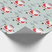 Papier Cadeau Noël de golf amusant (Coin)
