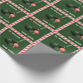 Papier Cadeau Noël de golf personnalisé (Coin)